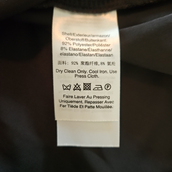 DKNY Women's Velvet Wrap Black Long Sleeved Dress Gathered Embellished Size 14 - Picture 7 of 9